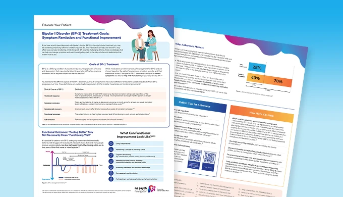 Bipolar I Disorder (BP-1) Treatment Goals: Symptom Remission and Functional Improvement