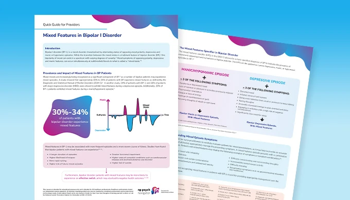 Mixed Features in Bipolar I Disorder