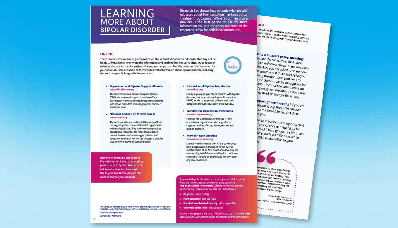 Learning More About Bipolar Disorder